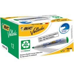 Rotuladores de tiza líquida Bic Velleda Ecolutions 1701 Verde (12 Piezas)