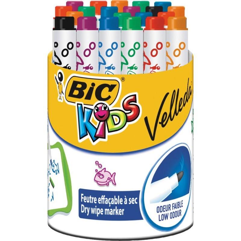 Set de Rotuladores Bic Kids Mini Velleda 24 Piezas Pizarra blanca Multicolor