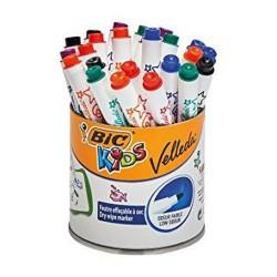 Set de Rotuladores Bic Kids Mini Velleda 24 Piezas Pizarra blanca Multicolor