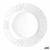 Plato Llano Bormioli Rocco Ebro Blanco Vidrio (24 cm) (36 Unidades)