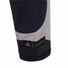 Pantalón Largo Deportivo Adidas Blanco Mujer Negro