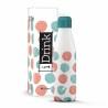 Botella Térmica iTotal Dots Blanco Acero Inoxidable 500 ml