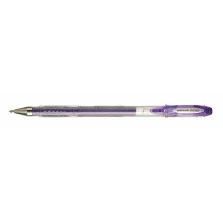 Boligrafo de tinta líquida Uni-Ball Sparkling UM-120SP Violeta 0,5 mm (12 Piezas)