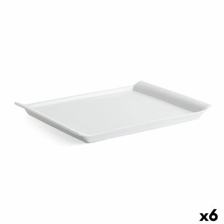 Fuente de Cocina Quid Gastro Fresh Cerámica Blanco (31 x 23 cm) (6 Unidades)