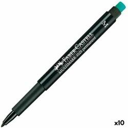 Rotulador permanente Faber-Castell Multimark 1525 M Negro (10 Unidades)