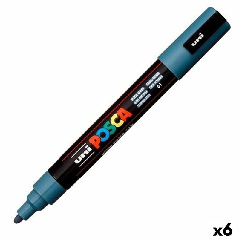 Rotuladores POSCA PC-5M Gris oscuro (6 Unidades)