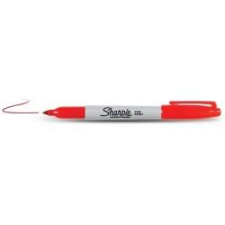 Rotulador permanente Sharpie Fine Point Rojo (12 Unidades)