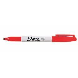 Rotulador permanente Sharpie Fine Point Rojo (12 Unidades)