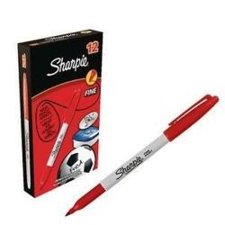 Rotulador permanente Sharpie Fine Point Rojo (12 Unidades)