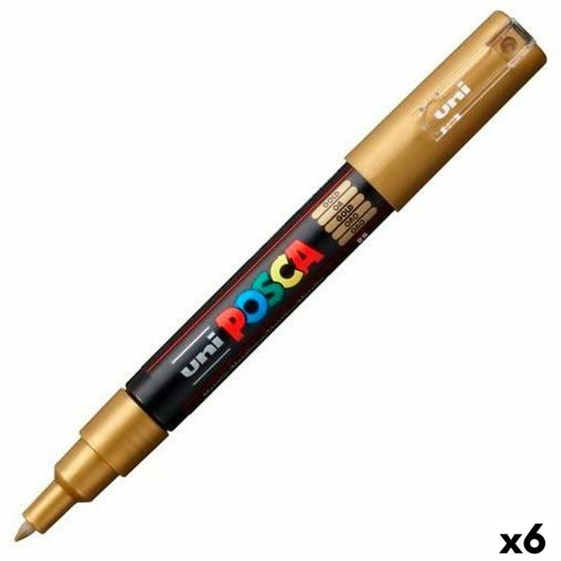 Rotuladores POSCA PC-1M Dorado (6 Unidades)