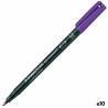 Rotulador permanente Staedtler Lumocolor 317-6 M Violeta (10 Unidades)