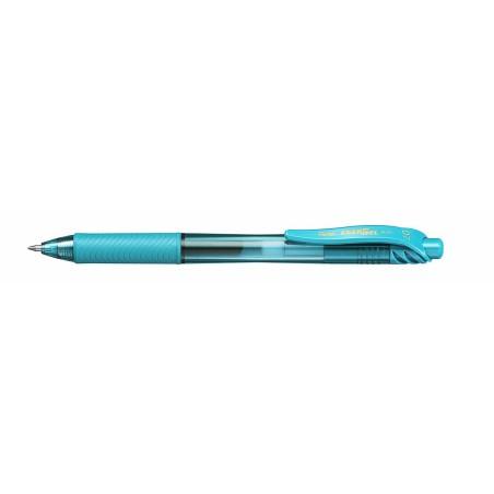 Bolígrafo Pentel EnerGel Turquesa 0,7 mm (12 Piezas)