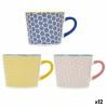 Taza Quid Pippa Multicolor Cerámica 350 ml (12 Unidades)