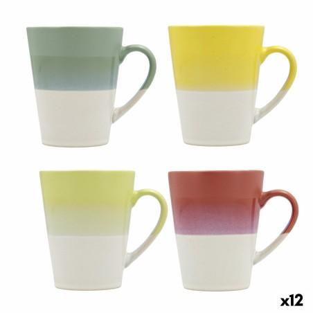 Taza Quid Atenua Cerámica Multicolor (300 ml) (12 Unidades)