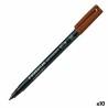 Rotulador permanente Staedtler Lumocolor 317-7 M Negro (10 Unidades)