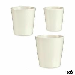 Set de Macetas Blanco Arcilla (6 Unidades)