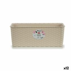 Jardinera Stefanplast 15,5 x 13,5 x 38,5 cm Beige Plástico (12 Unidades)