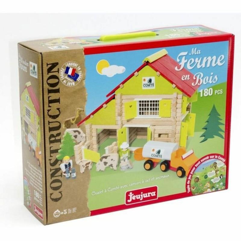 Playset Jeujura My Wooden Farm 180 Piezas