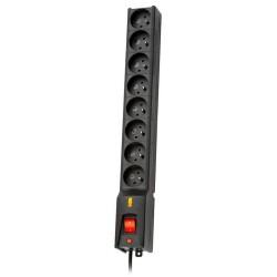 Regleta Enchufes 8 Tomas con Interruptor Lestar LX 810 G-A  (1,5 m)