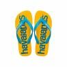 Chanclas para Mujer Havaianas Top Logomania Azul Amarillo