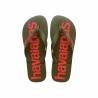 Chanclas para Mujer Havaianas Top Logomania Rojo Verde oscuro Oliva