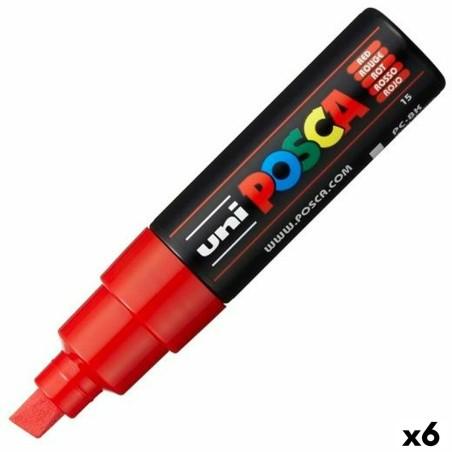 Rotulador POSCA PC-8K Rojo (6 Unidades)