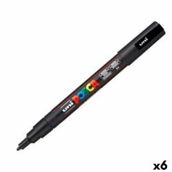 Rotulador POSCA PC-3M Negro (6 Unidades)