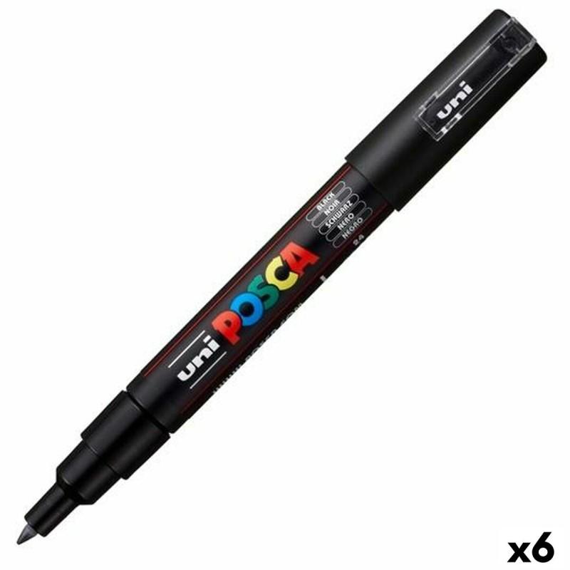 Rotulador POSCA PC-1M Negro (6 Unidades)