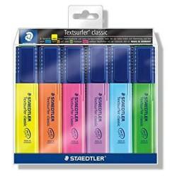 Set de Marcadores Fluorescentes Staedtler Textsurfer Classic 6 Piezas (10 Unidades)