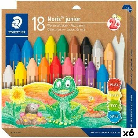 Ceras de colores Staedtler Noris Multicolor 6 Piezas