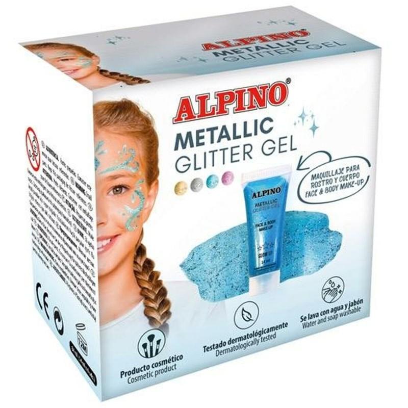 Maquillaje para Niños Alpino Gel Purpurina Azul