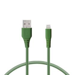 Cable de Datos/Carga con USB KSIX Verde 1 m