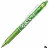 Bolígrafo Pilot Frixion Clicker Tinta borrable Verde 0,4 mm 12 Unidades