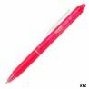 Bolígrafo Pilot Frixion Clicker Tinta borrable Rosa 0,4 mm 12 Unidades