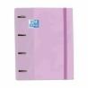 Carpeta de anillas Oxford Touch Europeanbinder Malva A4 A4+