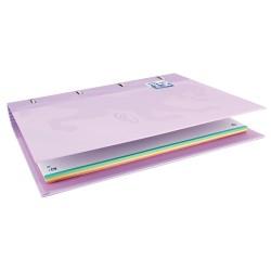 Carpeta de anillas Oxford Touch Europeanbinder Malva A4 A4+