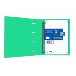 Carpeta de anillas Oxford Touch Europeanbinder Menta A4 A4+