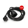 Cable alargador EDM 3 x 1,5 mm Negro 4 m