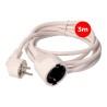 Cable alargador EDM 3 x 1,5 mm 3 m Blanco