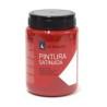 Témpera La Pajarita L-07 Vermilion 6 Piezas Rojo Escolar Satinado