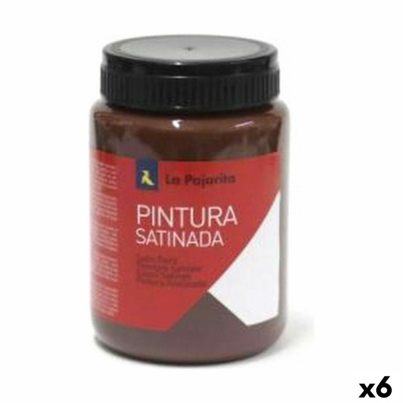 Témpera La Pajarita L-32 6 Piezas Marrón Escolar Satinado