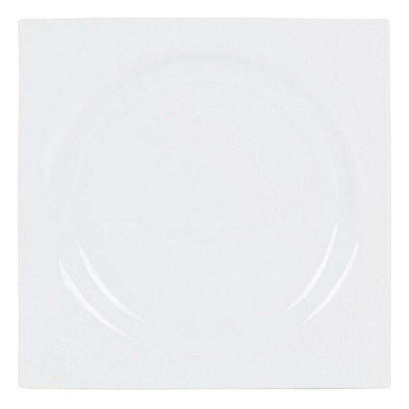 Plato Llano Zen Porcelana Blanco (27 x 27 x 3 cm)