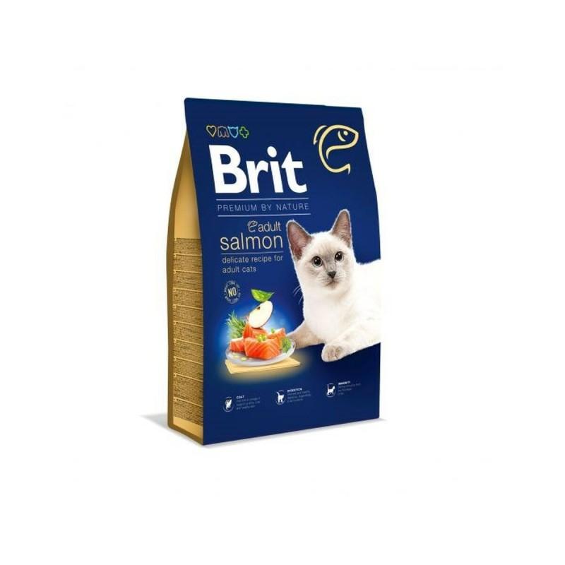 Comida para gato Brit PREMIUM BY NATURE ADULT Adulto Salmón 1,5 Kg