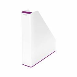 Revistero Leitz Blanco Violeta A4 Poliestireno 7,3 x 31,8 x 27,2 cm