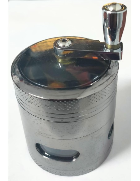 Grinder de Aluminio KaÃ±amero con Manivela 4 Partes 55mm