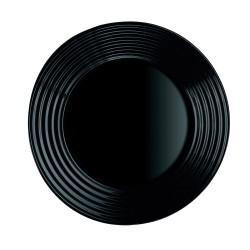 Plato de Postre Luminarc Harena Negro Vidrio (19 cm) (24 Unidades)