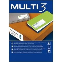 Etiquetas para Impresora MULTI 3 70 x 16,9 mm Blanco Recto 100 Hojas