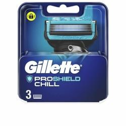 Recambio de Hojas de Afeitar Gillette Fusion Proshield Chill 3 Piezas