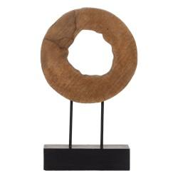 Escultura Beige Madera de mango 31,5 x 9 x 47,5 cm