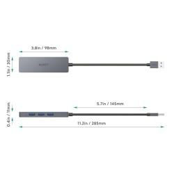 Hub USB Aukey CB-H36 Aluminio